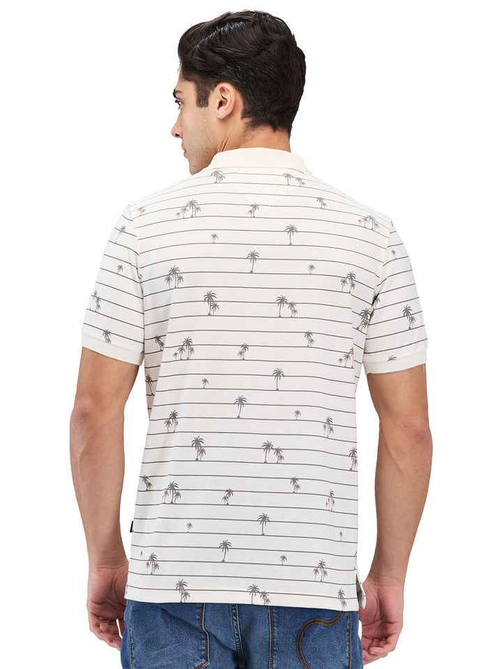 Men’s Printed  Polo T-Shirt