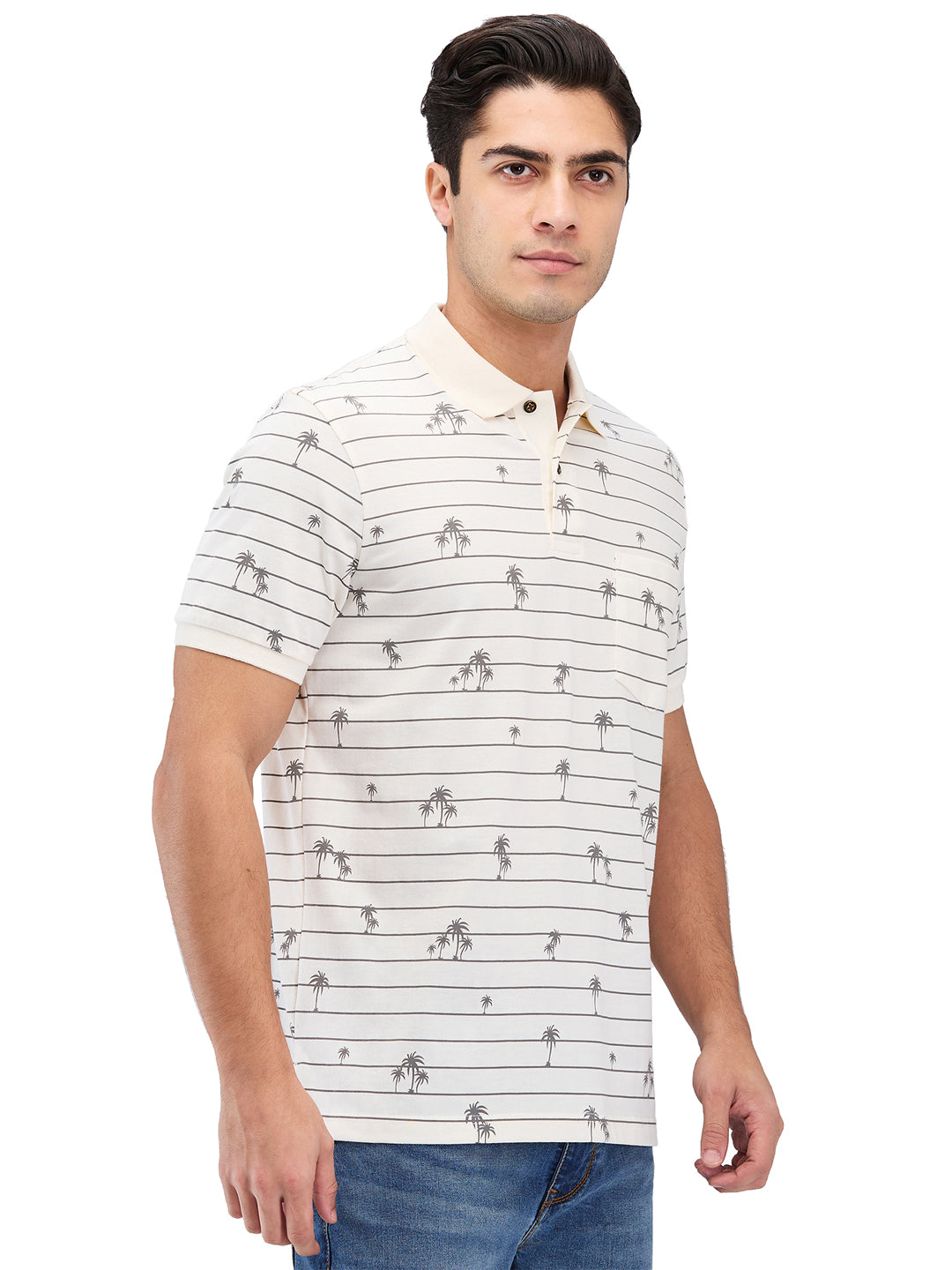 Men’s Printed  Polo T-Shirt