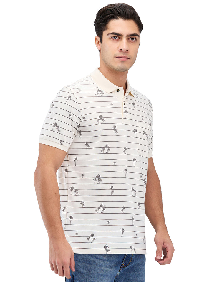 Men’s Printed  Polo T-Shirt