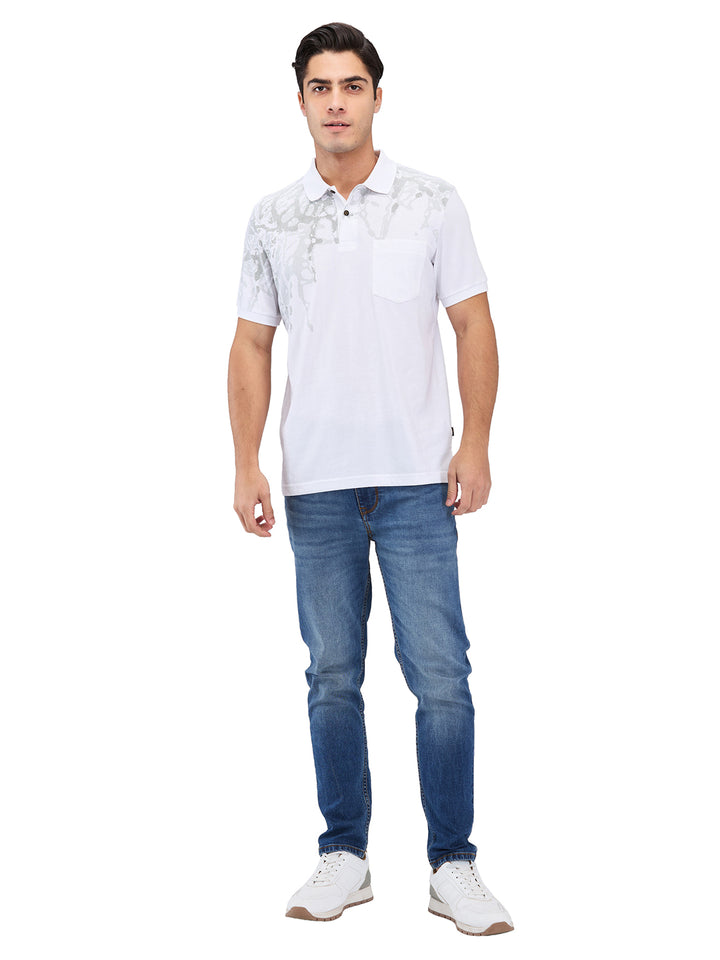 Men’s Printed  Polo T-Shirt