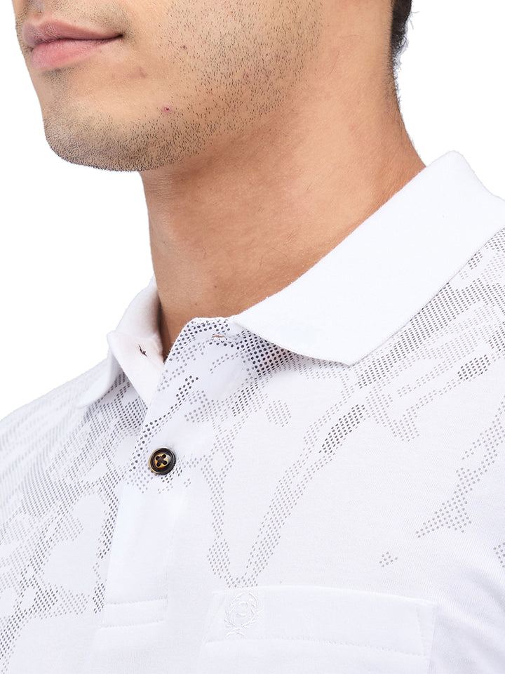 Men’s Printed  Polo T-Shirt