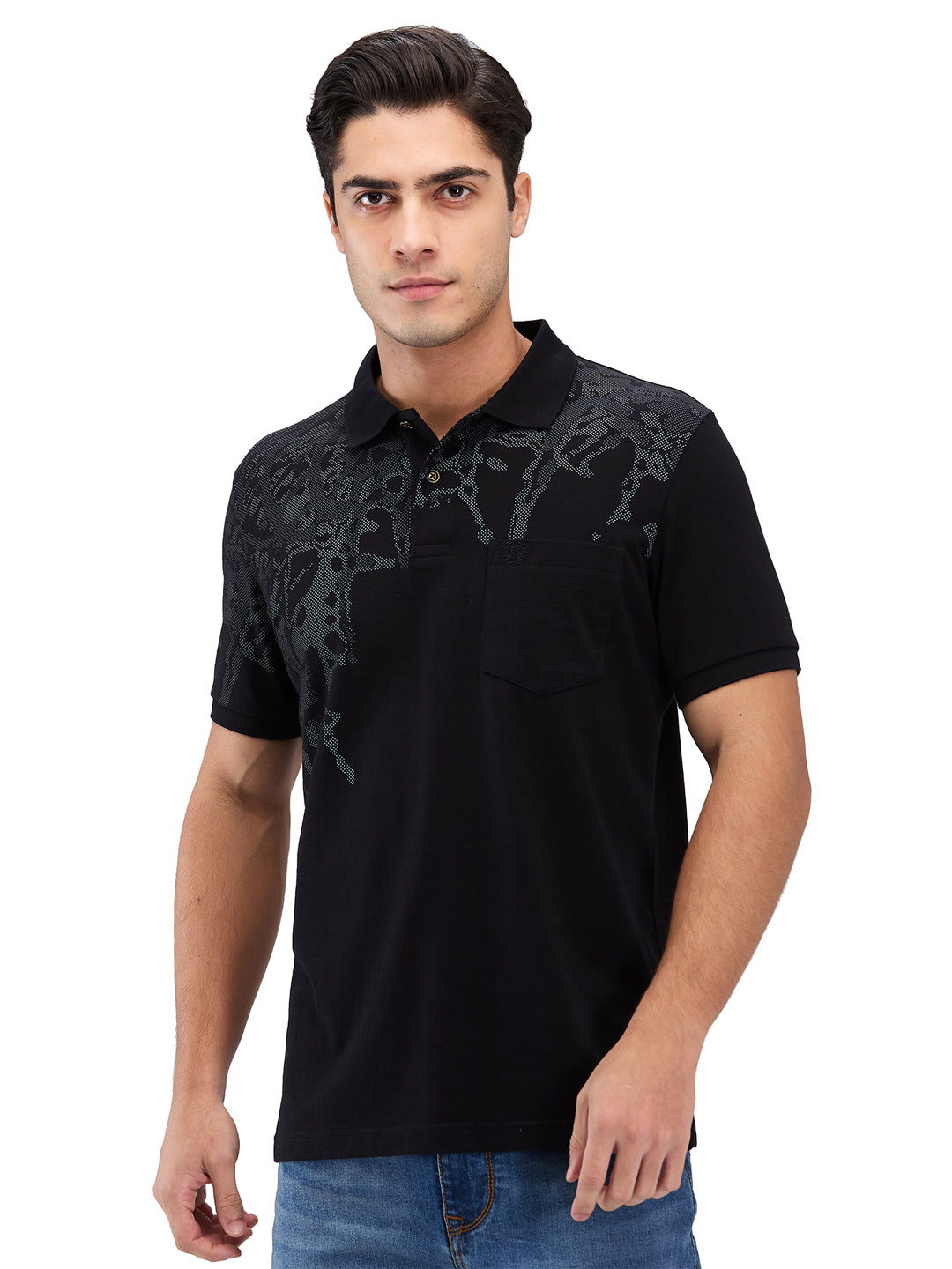 Men’s Printed  Polo T-Shirt