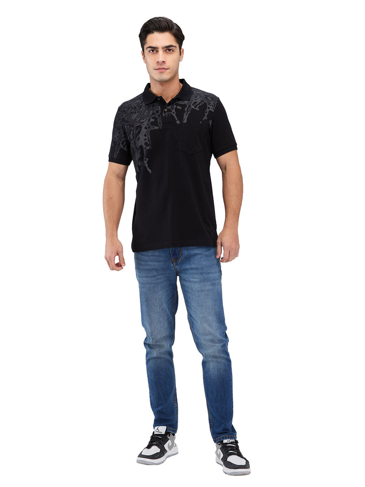 Men’s Printed  Polo T-Shirt