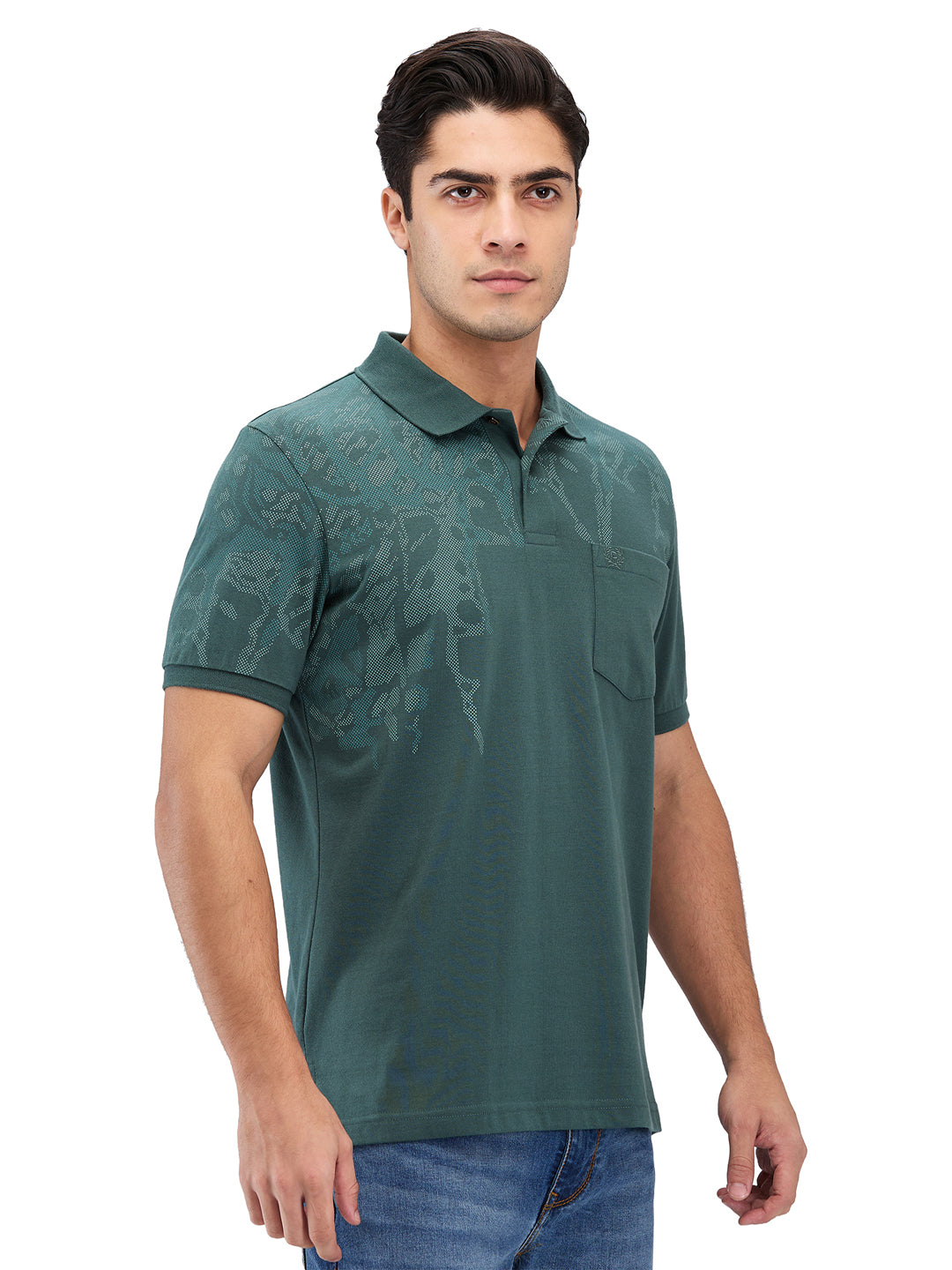 Men’s Printed  Polo T-Shirt