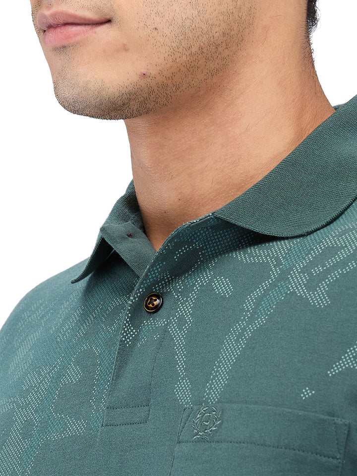 Men’s Printed  Polo T-Shirt