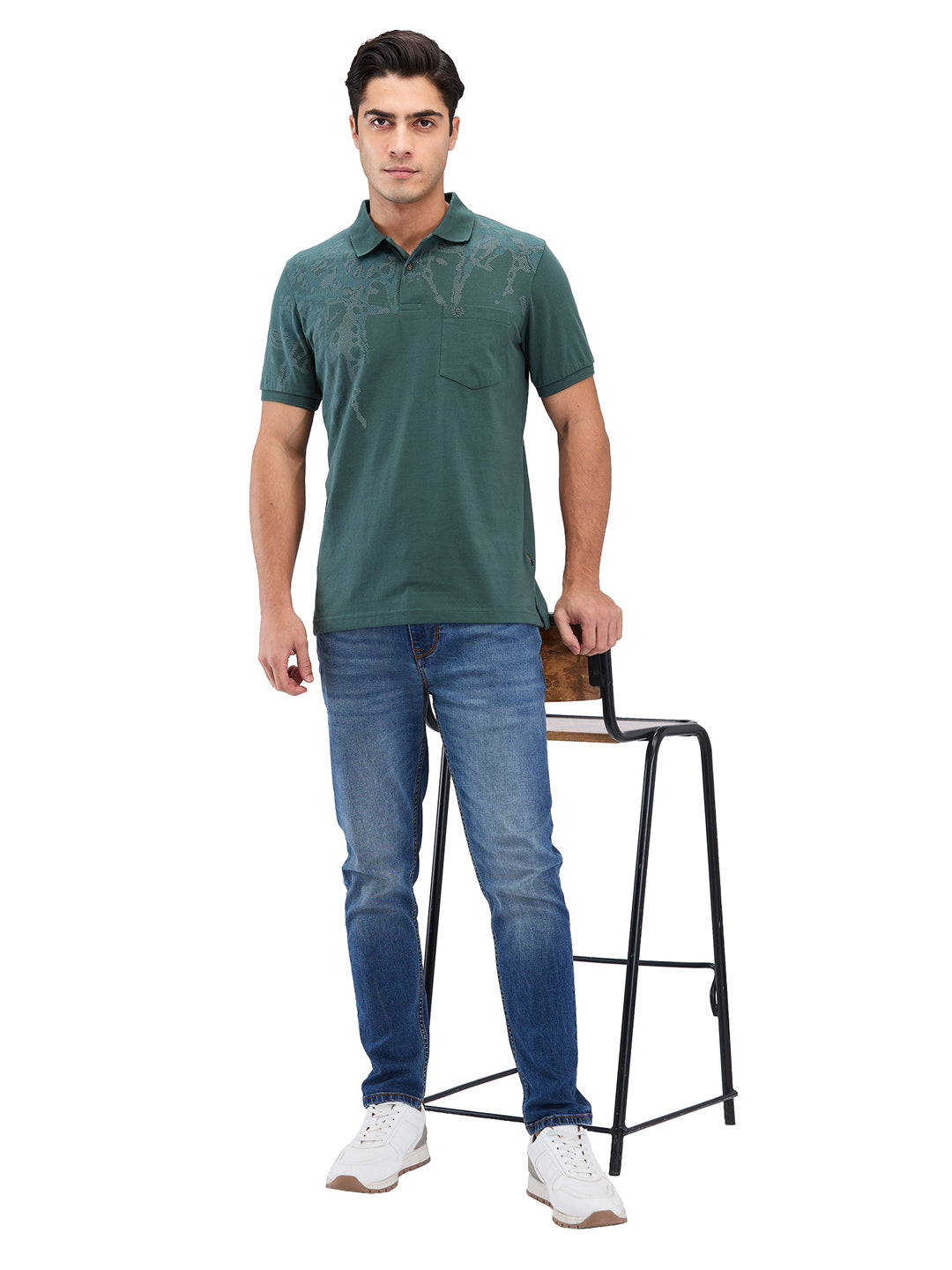 Men’s Printed  Polo T-Shirt