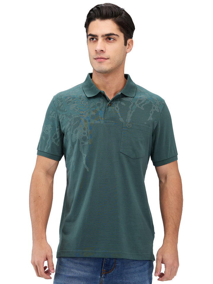 Men’s Printed  Polo T-Shirt