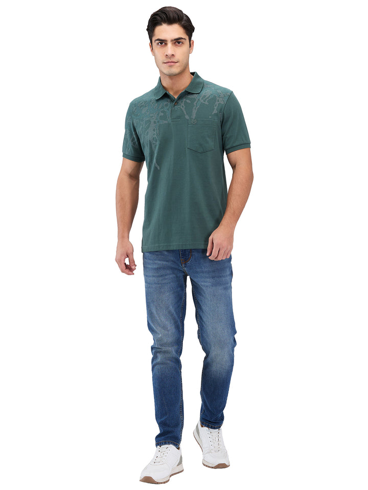 Men’s Printed  Polo T-Shirt