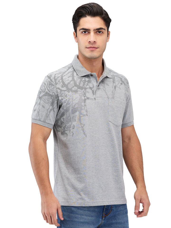 Men’s Printed  Polo T-Shirt