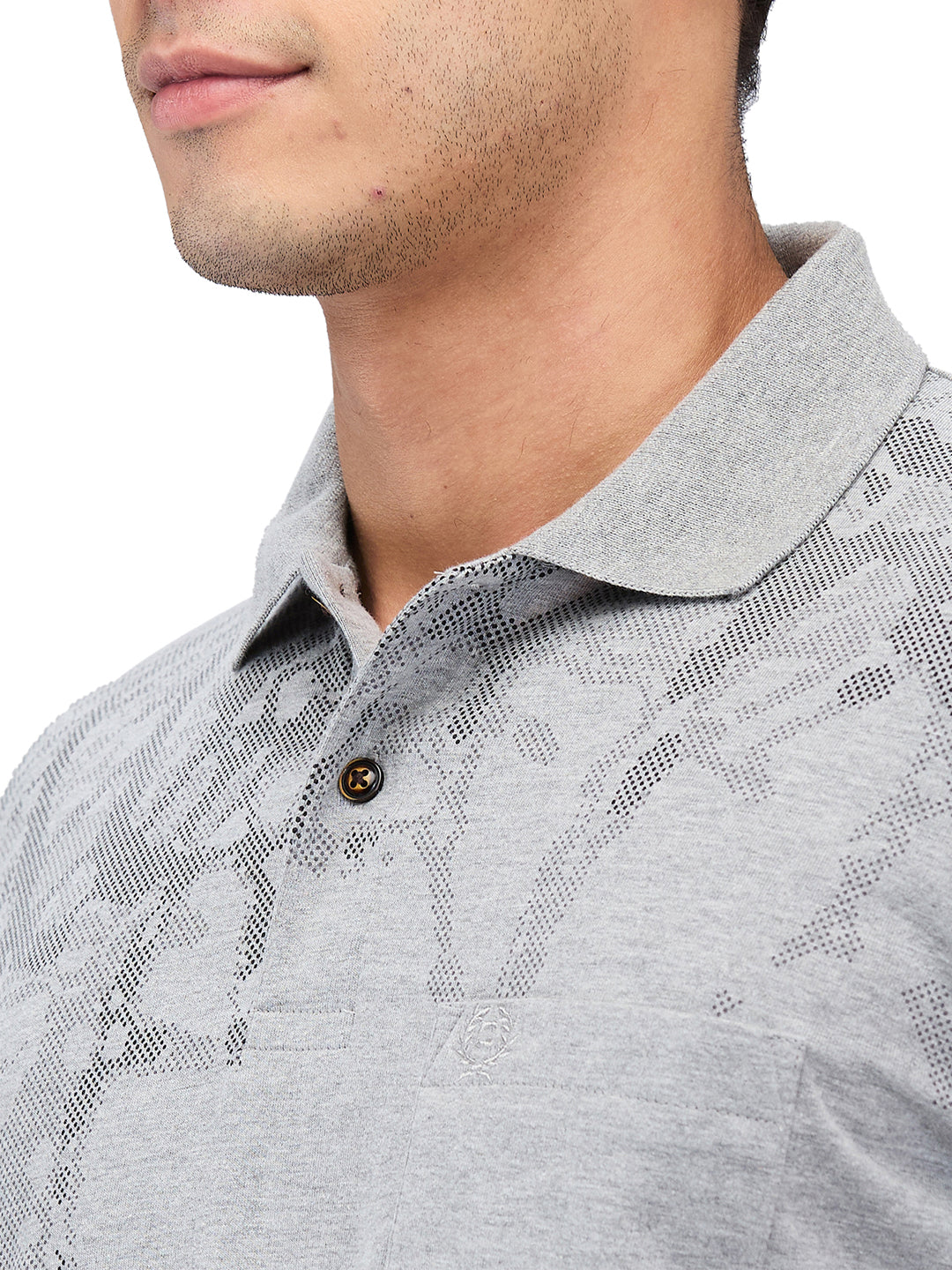 Men’s Printed  Polo T-Shirt