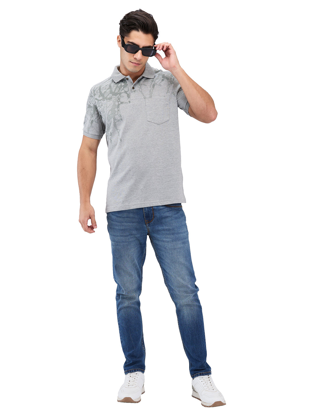 Men’s Printed  Polo T-Shirt