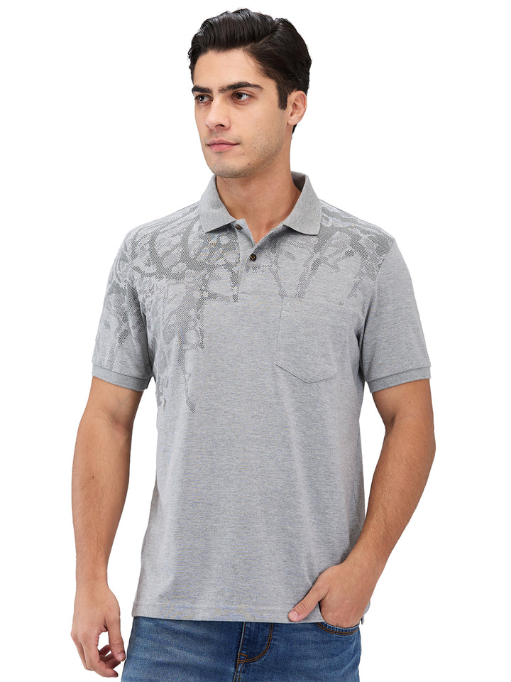 Men’s Printed  Polo T-Shirt