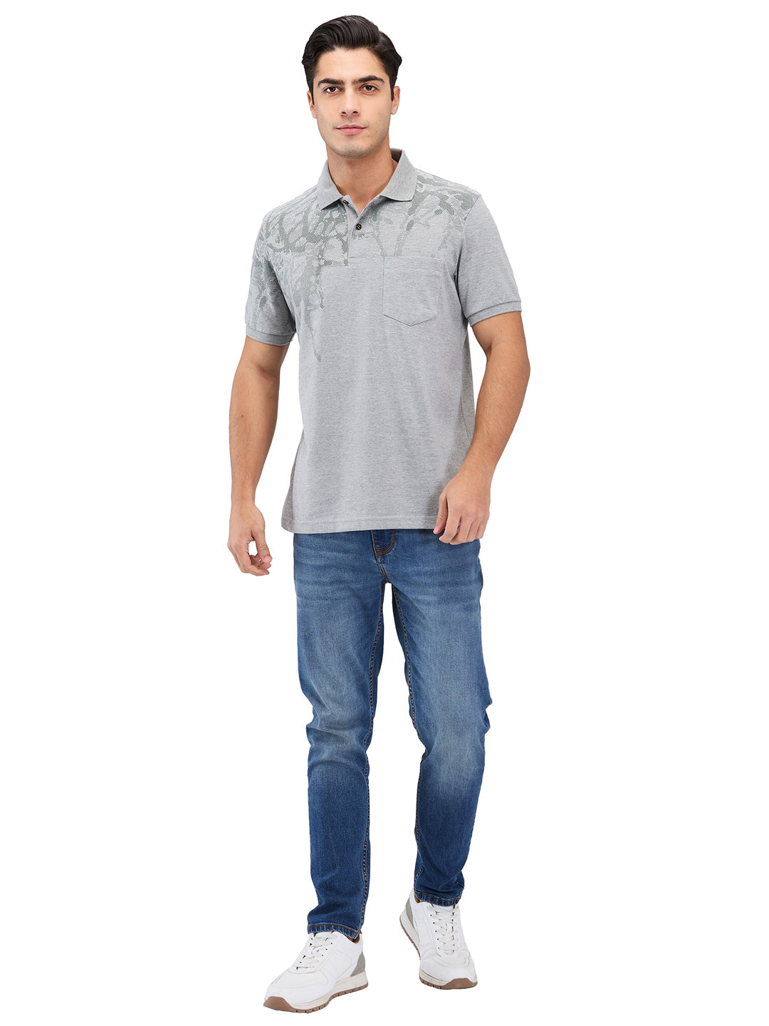 Men’s Printed  Polo T-Shirt