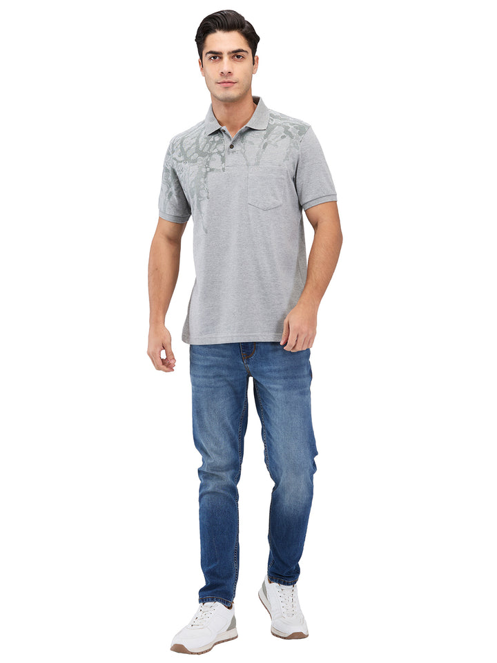 Men’s Printed  Polo T-Shirt