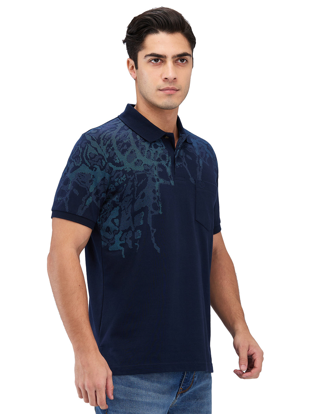 Men’s Printed  Polo T-Shirt