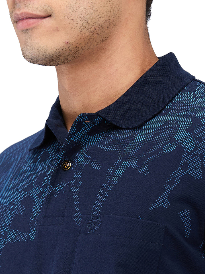 Men’s Printed  Polo T-Shirt