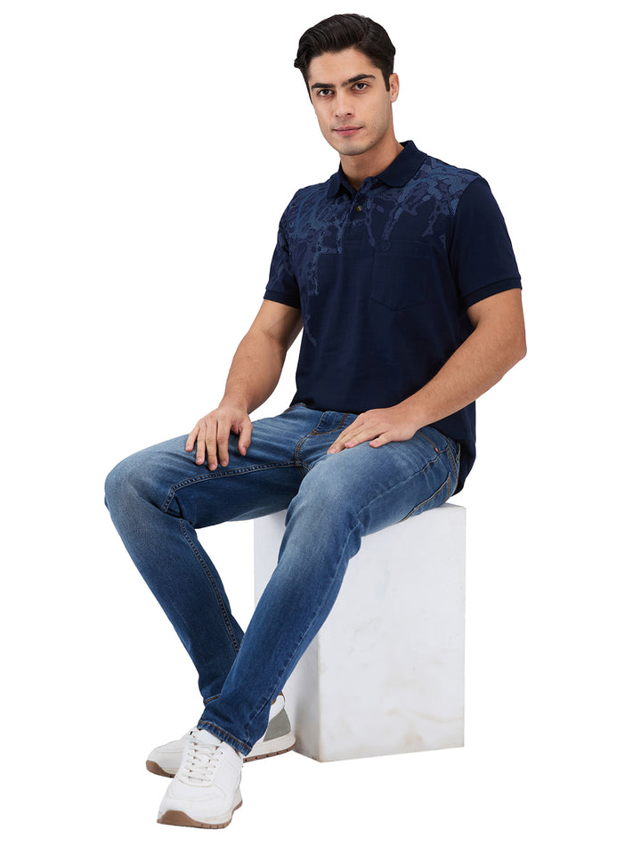 Men’s Printed  Polo T-Shirt