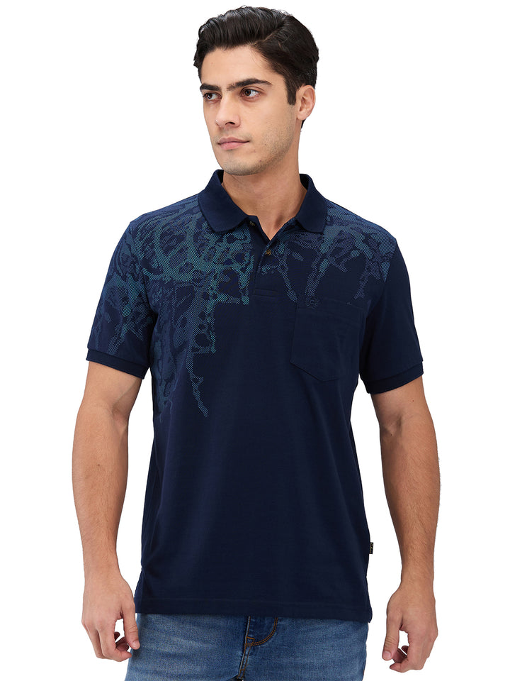 Men’s Printed  Polo T-Shirt