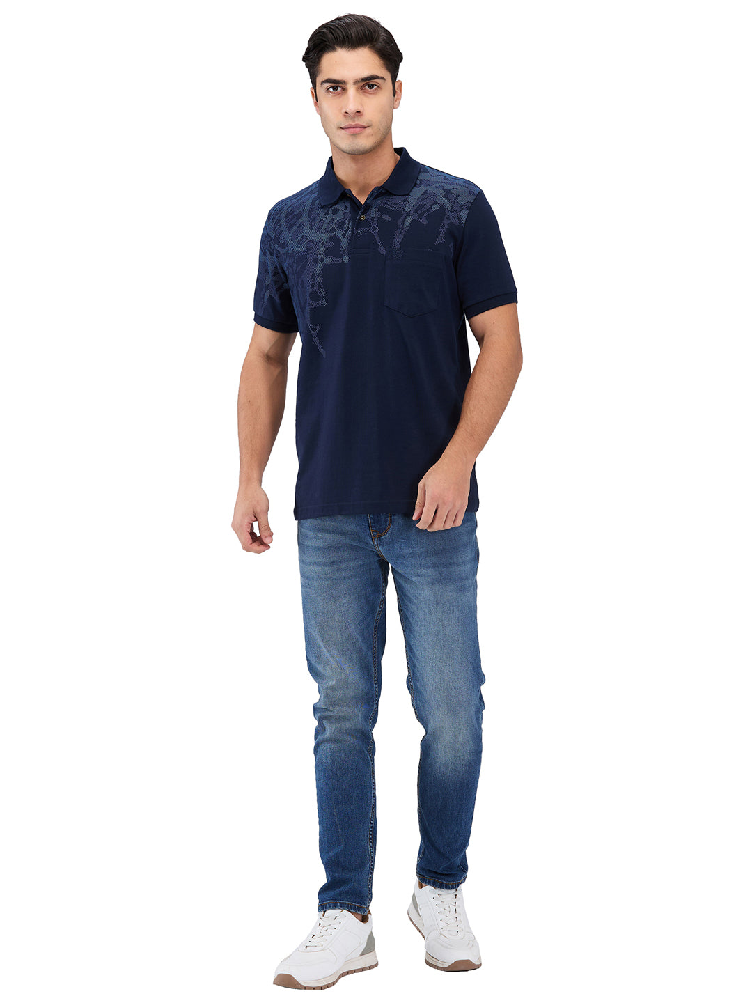 Men’s Printed  Polo T-Shirt