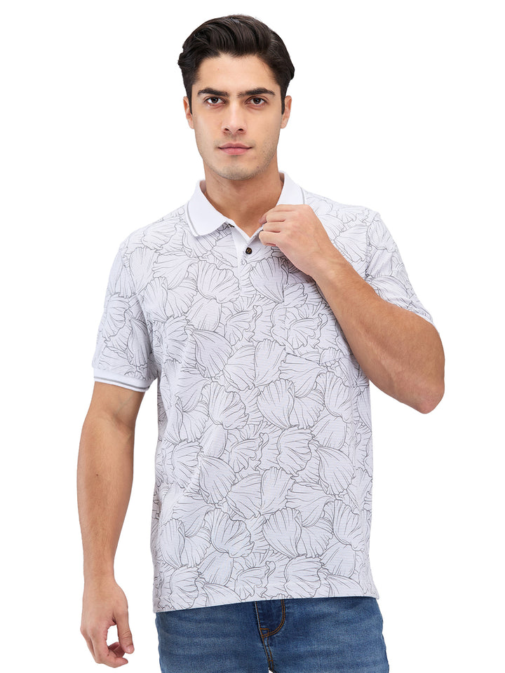 Men’s Printed  Polo T-Shirt