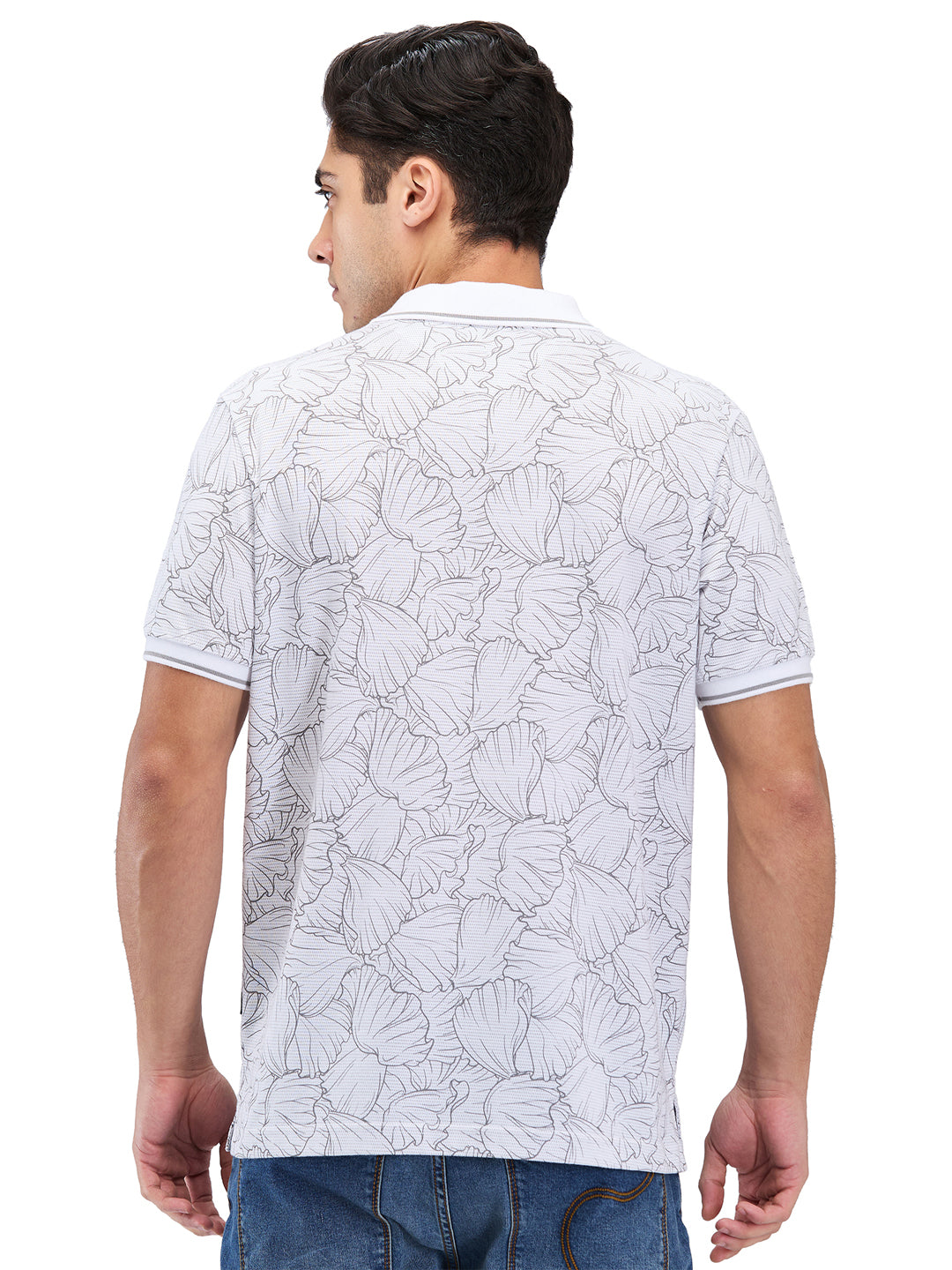 Men’s Printed  Polo T-Shirt