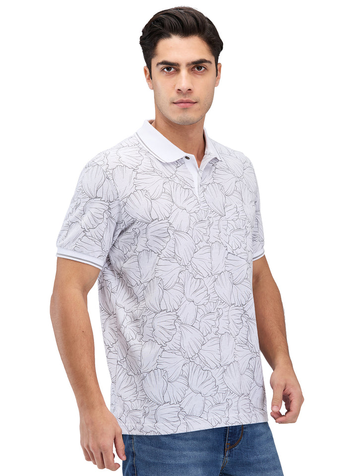Men’s Printed  Polo T-Shirt