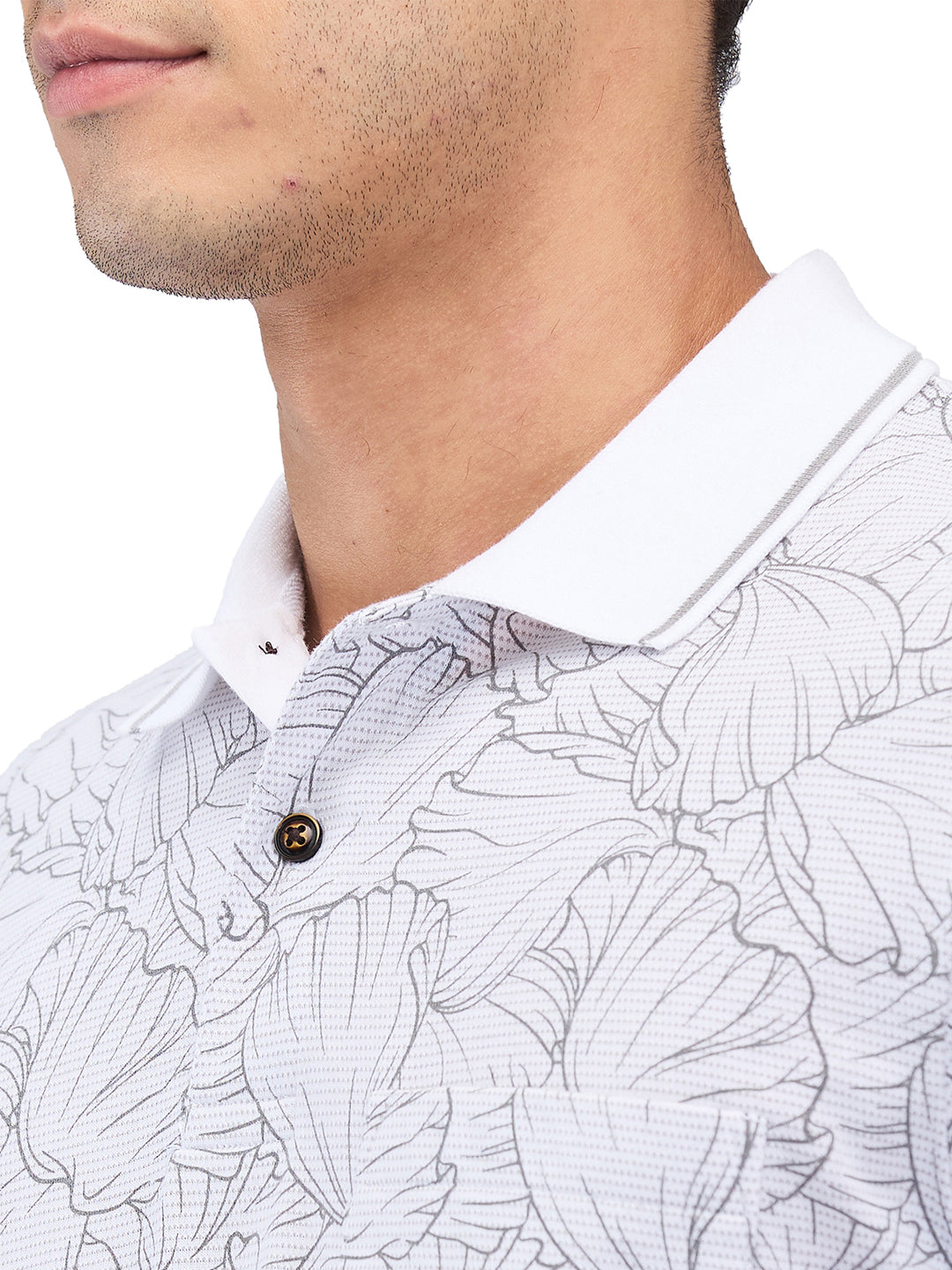 Men’s Printed  Polo T-Shirt