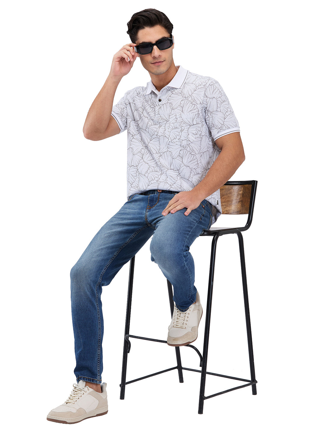 Men’s Printed  Polo T-Shirt