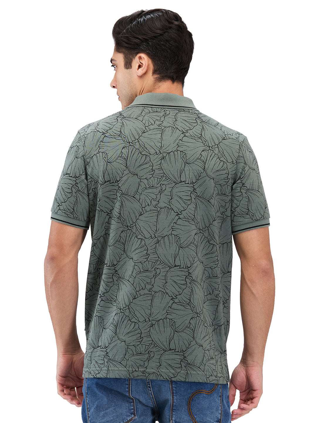Men’s Printed  Polo T-Shirt