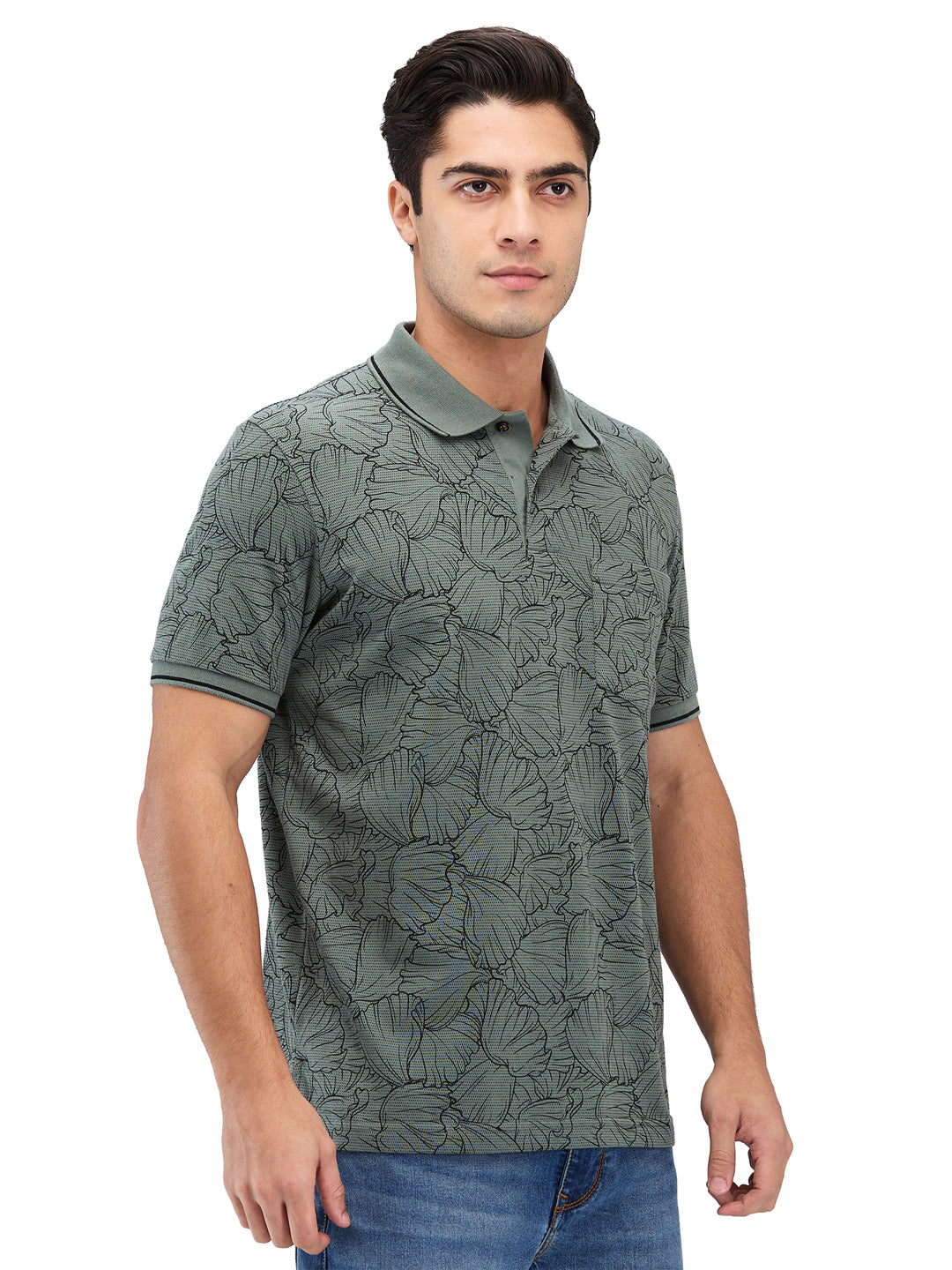 Men’s Printed  Polo T-Shirt