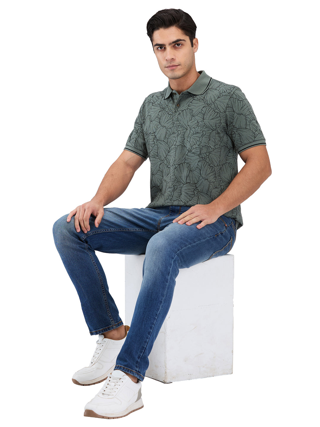 Men’s Printed  Polo T-Shirt
