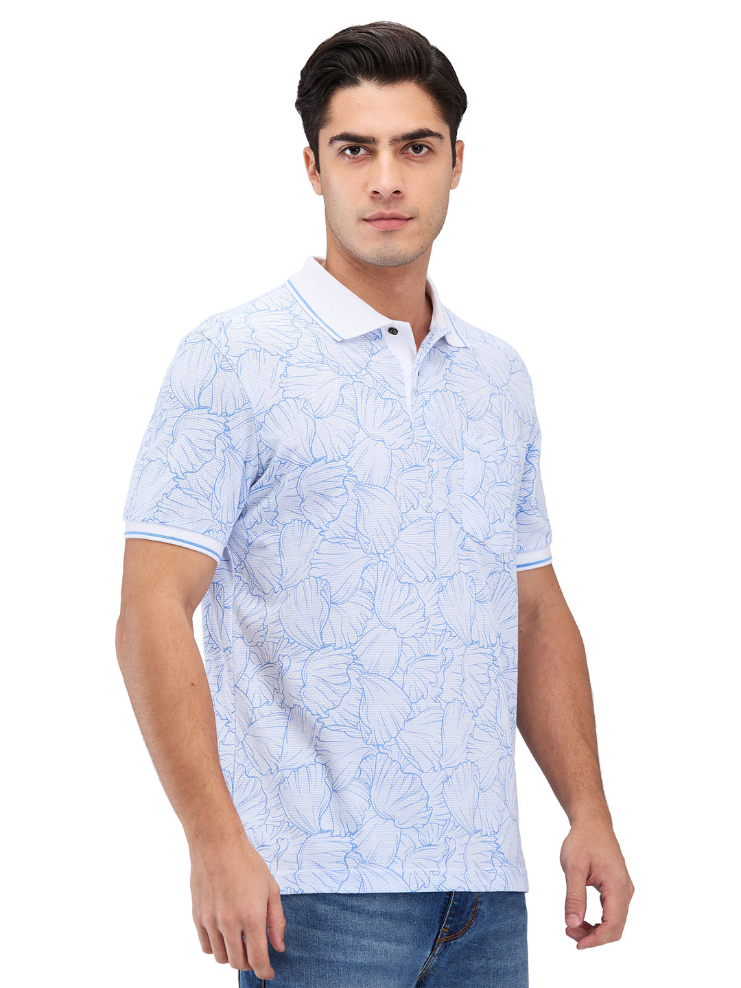 Men’s Printed  Polo T-Shirt