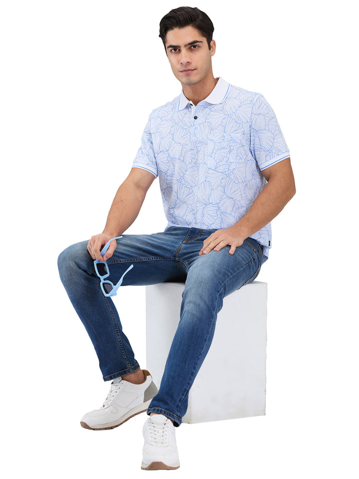Men’s Printed  Polo T-Shirt