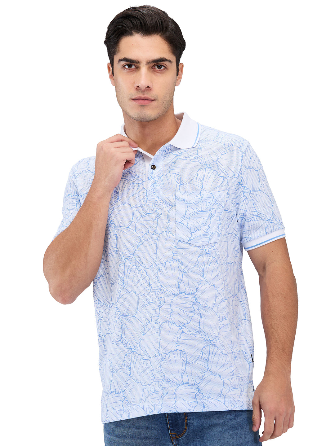 Men’s Printed  Polo T-Shirt