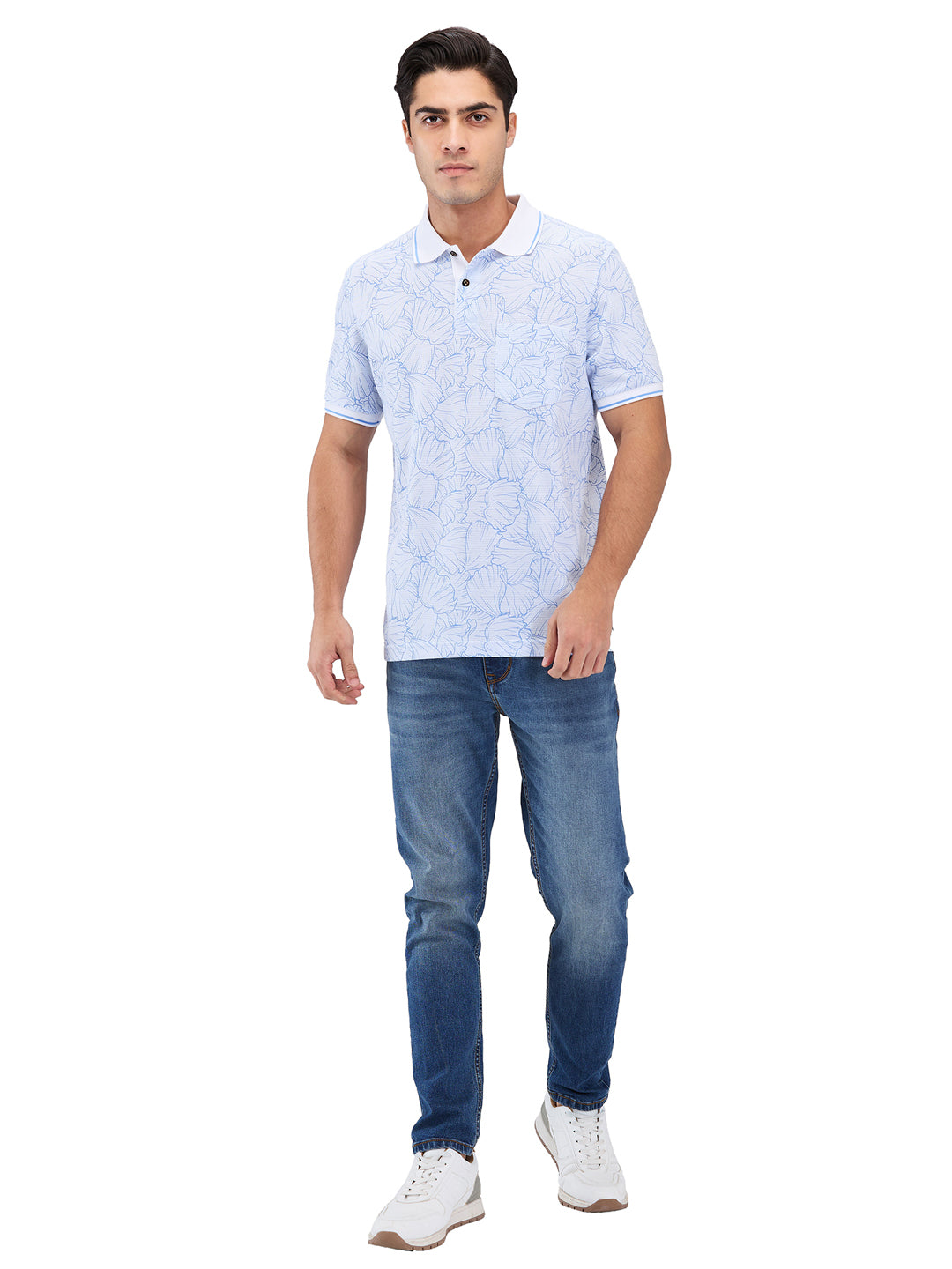 Men’s Printed  Polo T-Shirt