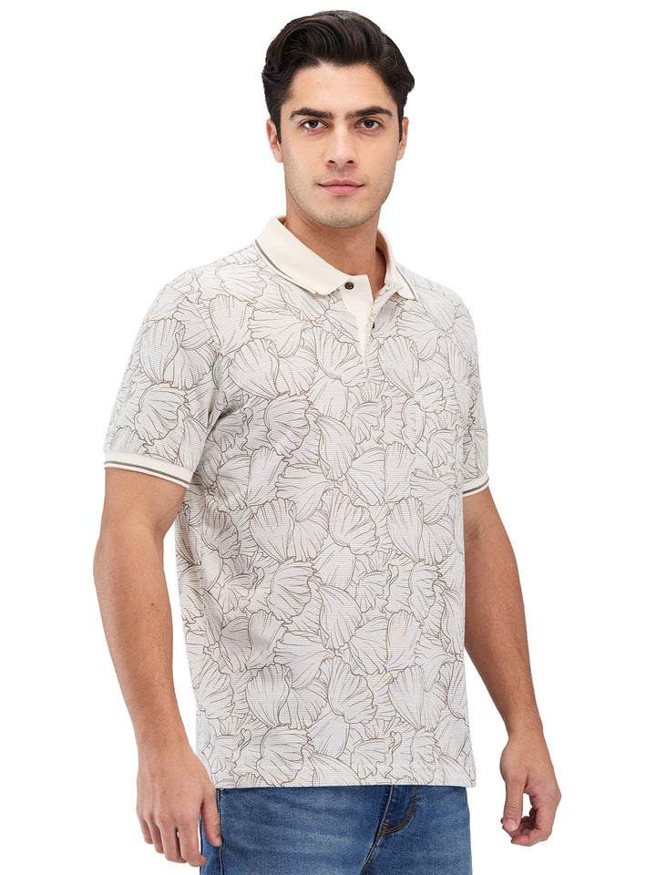Men’s Printed  Polo T-Shirt