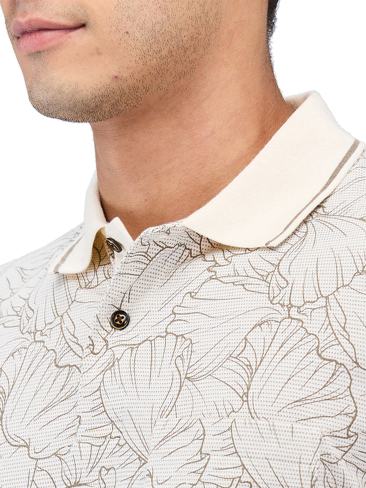 Men’s Printed  Polo T-Shirt
