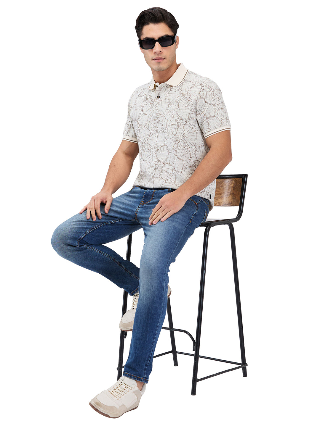 Men’s Printed  Polo T-Shirt