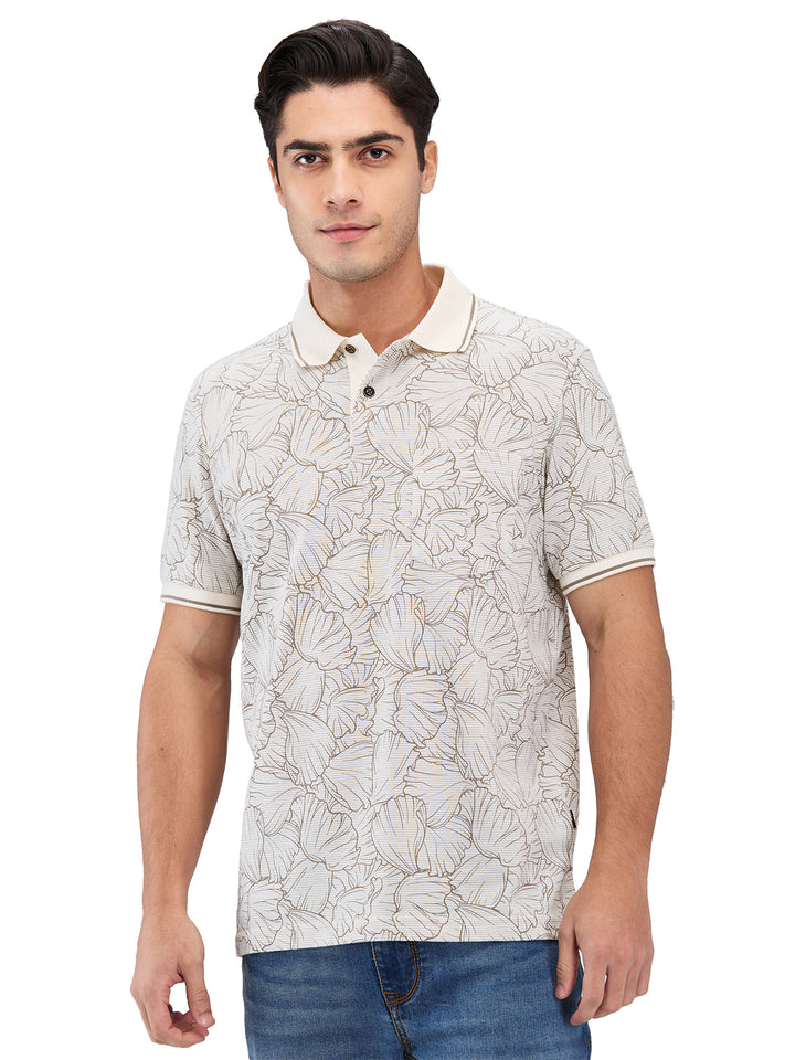 Men’s Printed  Polo T-Shirt