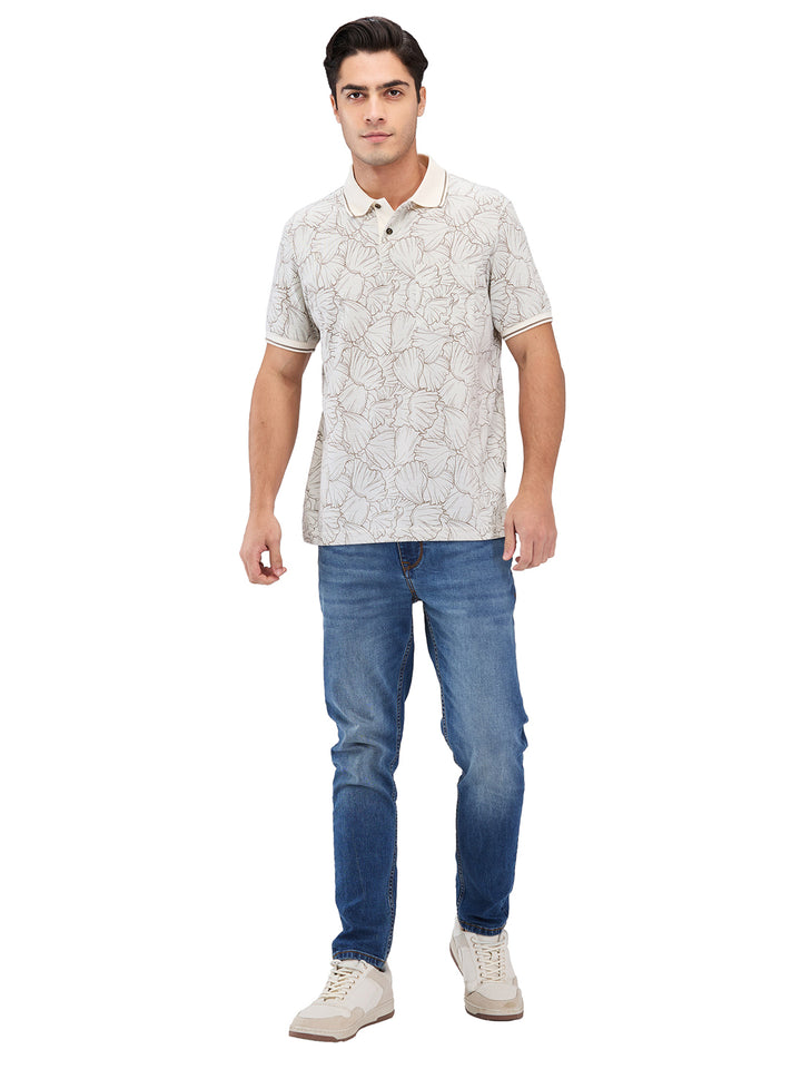 Men’s Printed  Polo T-Shirt
