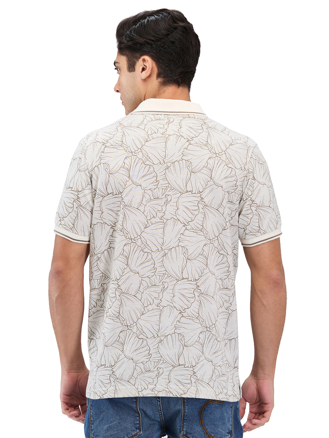 Men’s Printed  Polo T-Shirt