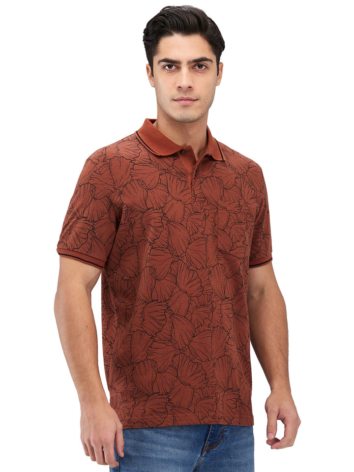 Men’s Printed  Polo T-Shirt