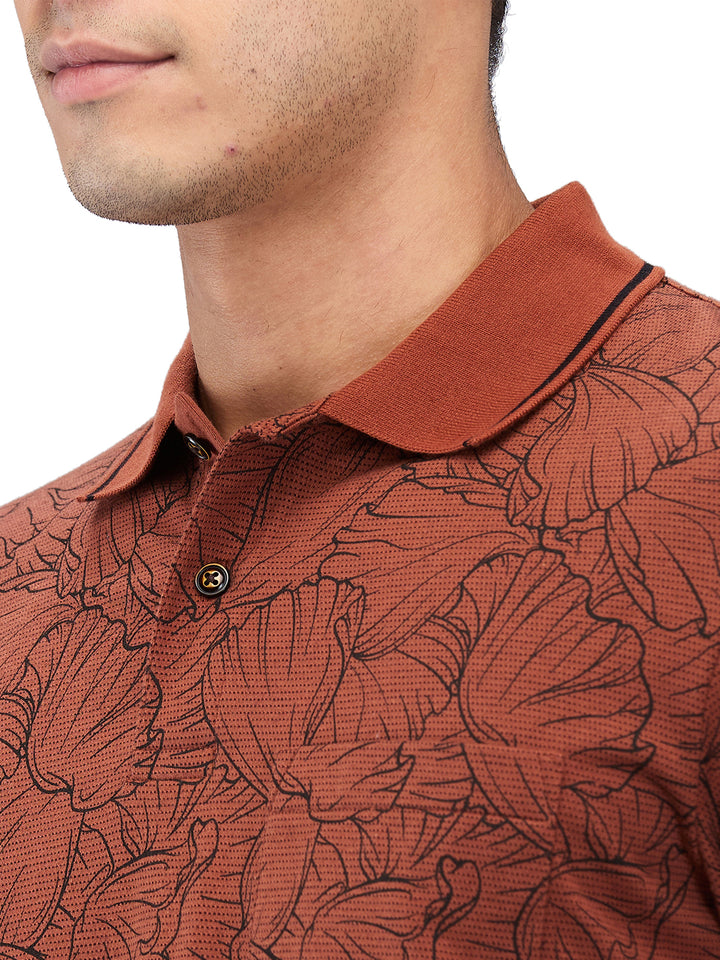 Men’s Printed  Polo T-Shirt
