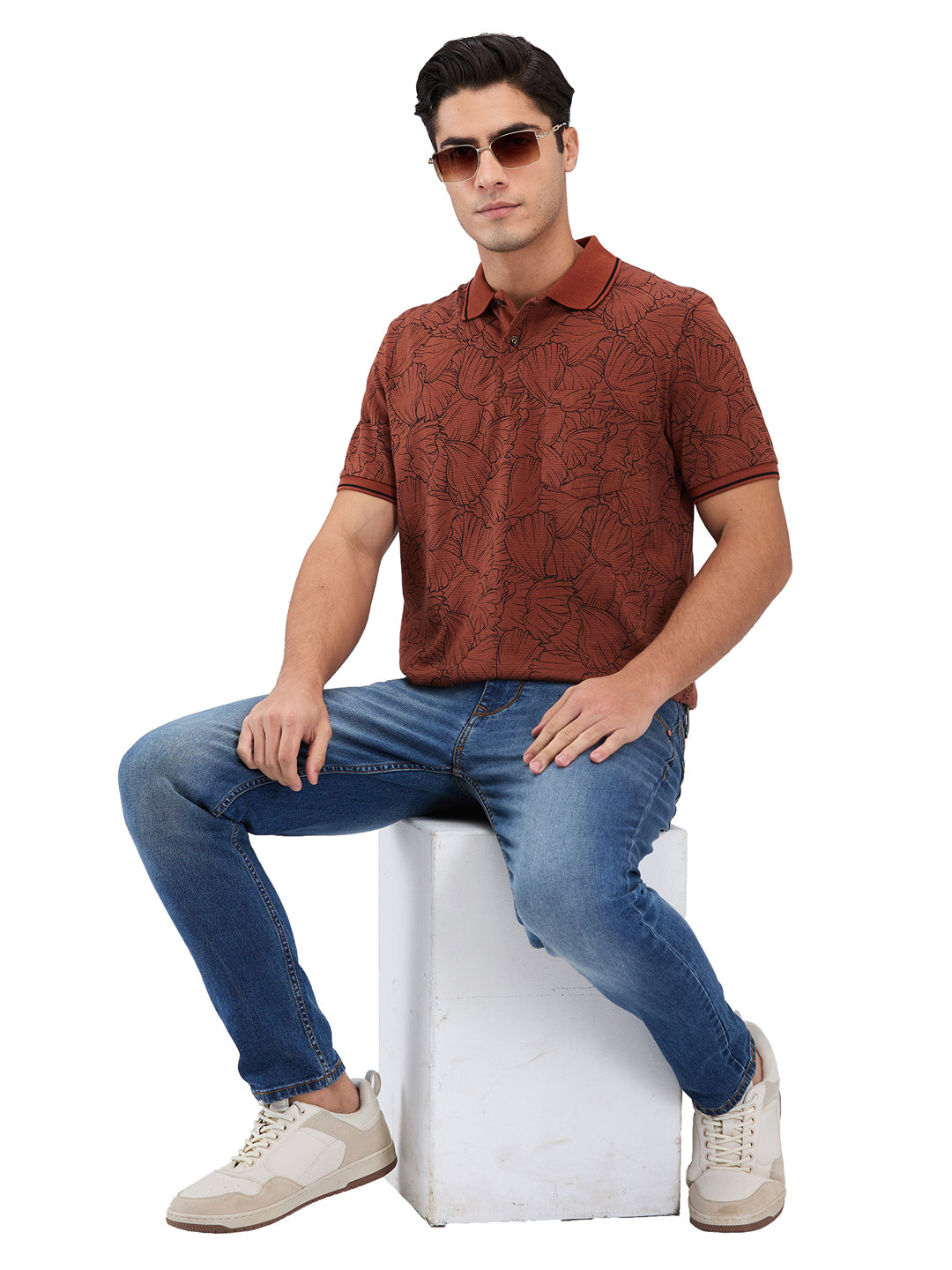 Men’s Printed  Polo T-Shirt