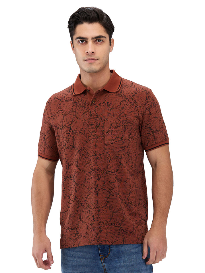 Men’s Printed  Polo T-Shirt