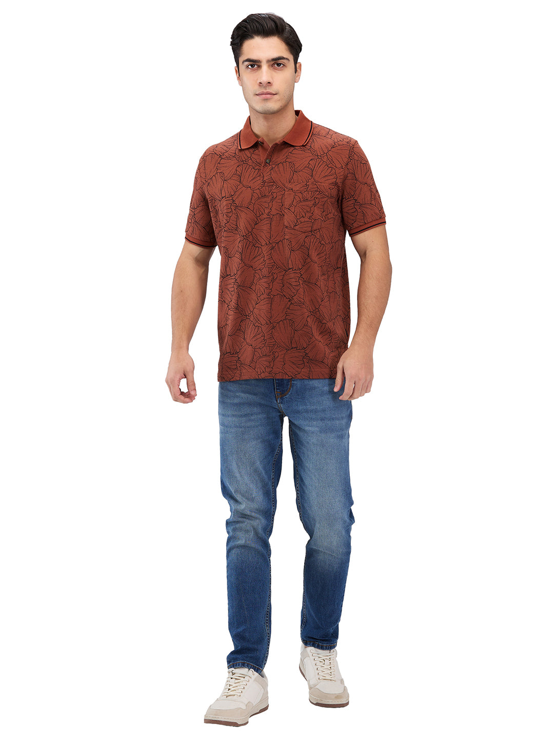 Men’s Printed  Polo T-Shirt