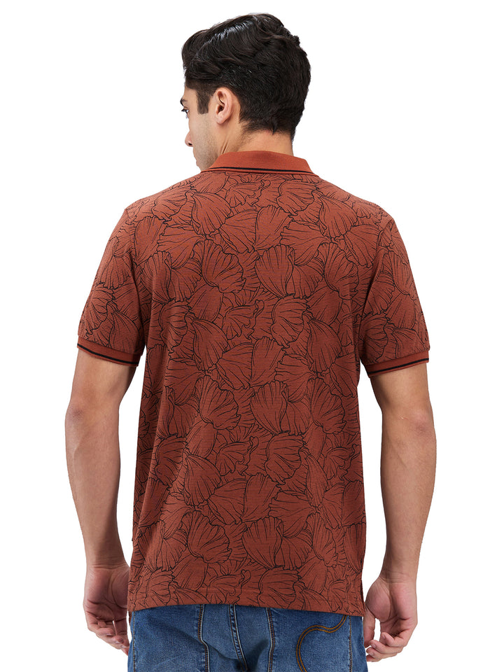 Men’s Printed  Polo T-Shirt