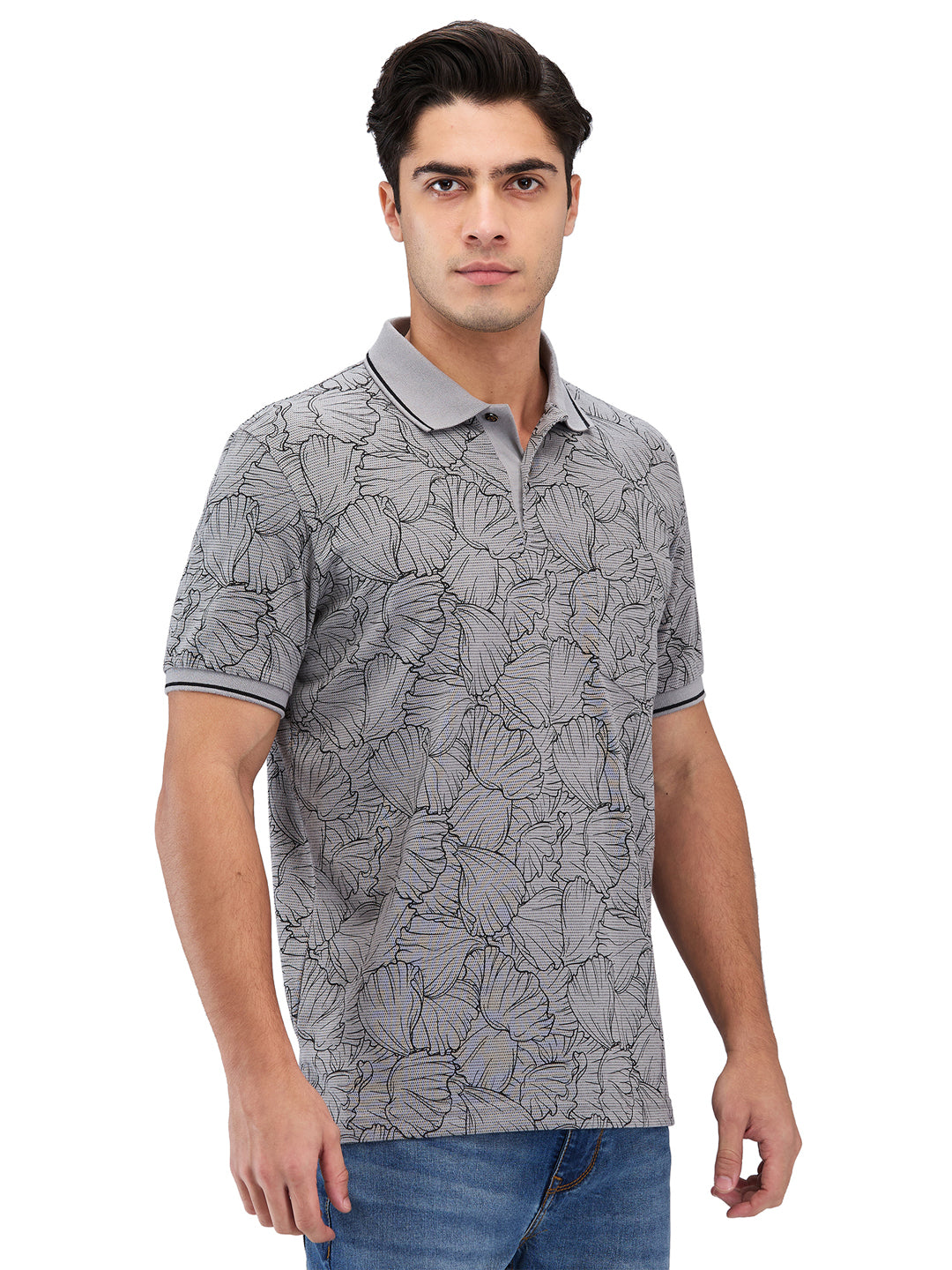 Men’s Printed  Polo T-Shirt