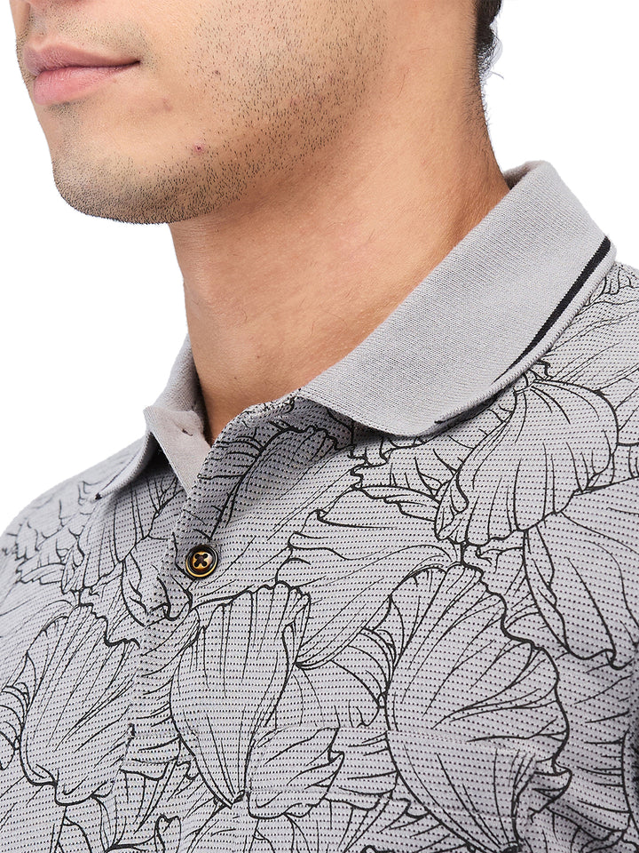 Men’s Printed  Polo T-Shirt