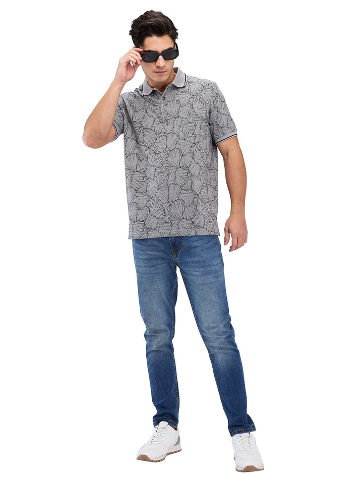 Men’s Printed  Polo T-Shirt